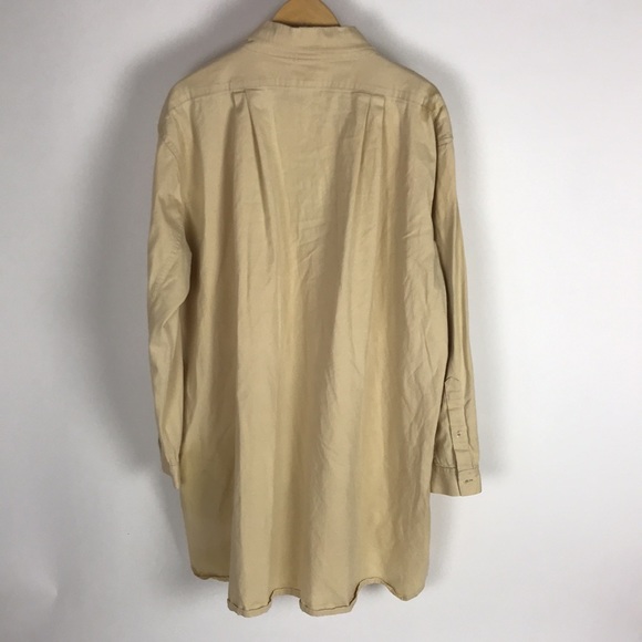 RTH Mens Long Denim pullover shirt button front long size Size 2 Oversized - Picture 3 of 12